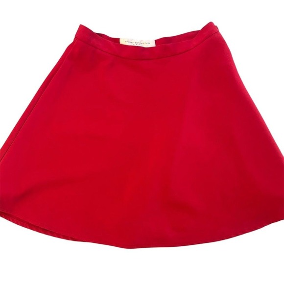 French Connection Women's Size 4 Red A-Line Mini Skirt Casual - Picture 1 of 8
